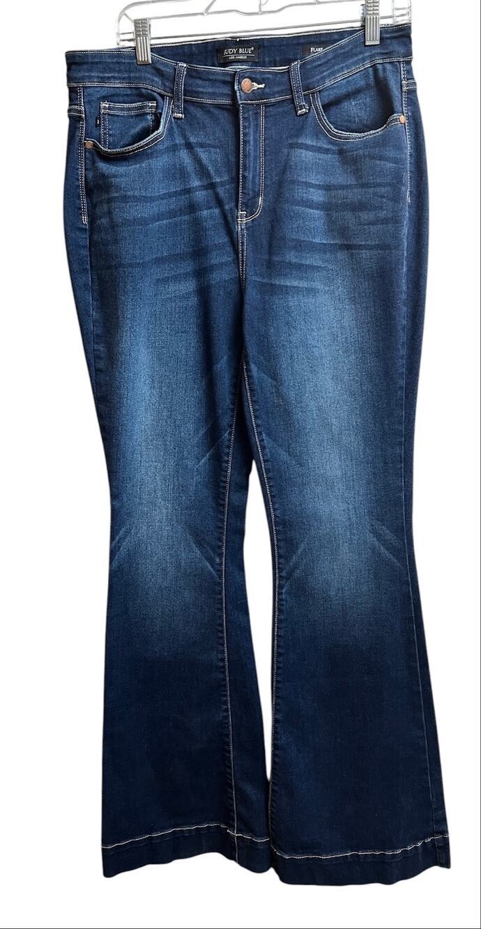Judy Blue Los Angeles Dark Wash High Waist Flare Jeans 15/32